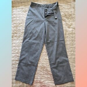 Gray Jacquard Career Dress Pants Vintage Size 12